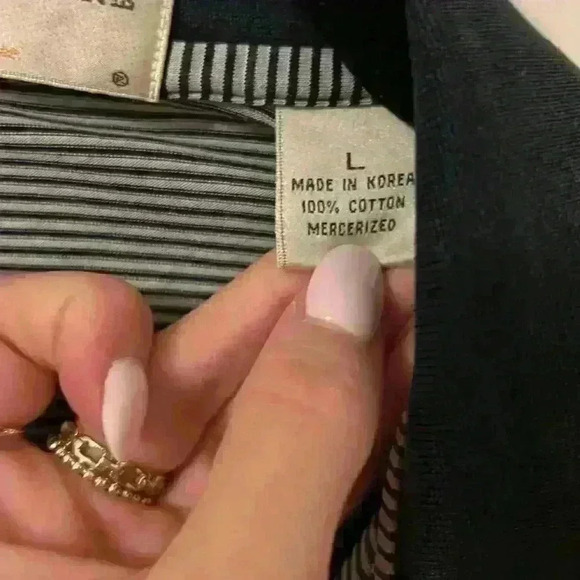 Men’s Polo size large striped - Picture 5 of 6